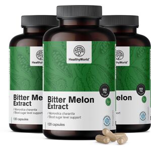 HealthyWorld® 3x Melon amer 900 mg, ensemble 360 gélules