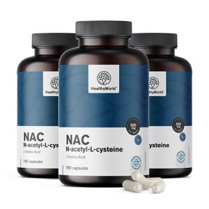 HealthyWorld® 3x NAC 500 mg, ensemble 540 gélules