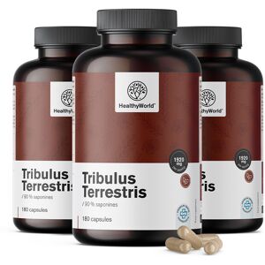 HealthyWorld® 3x Tribule terrestre - Tribulus 1920 mg, ensemble 540 gélules