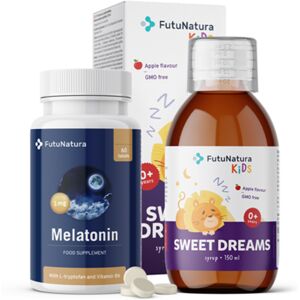 FutuNatura Nuit calme : melatonine + sirop pour les enfants, kit