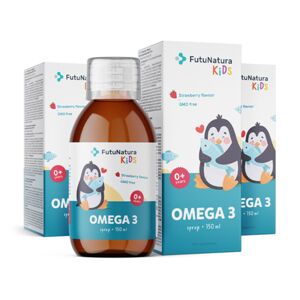 FutuNatura KIDS 3x OMEGA 3 - Sirop pour enfants, ensemble 450 ml