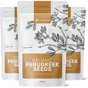 FutuNatura 3x Graines de fenugrec BIO, ensemble 1500 g