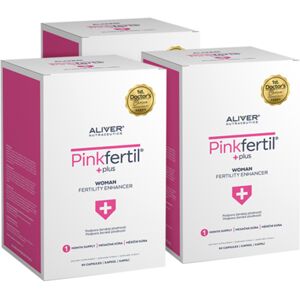 ALIVER Nutraceutics 3x PinkFertil - fertilité féminine, ensemble 270 gélules