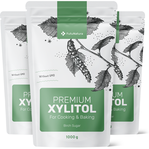 FutuNatura 3x Xylitol a sucre de bouleau, ensemble 3000 g