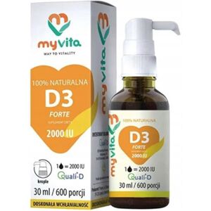 MyVita Vitamine D3 FORTE XL gouttes, 30 ml - Publicité