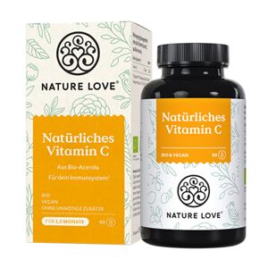 Nature Love Vitamine C issue de l'acérola BIO, 90 gélules