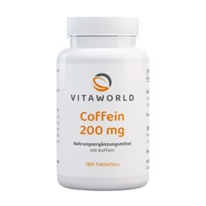 Vita World Caféine 200 mg, 180 comprimés