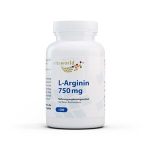 Vita World L-Arginine 750 mg, 100 gelules