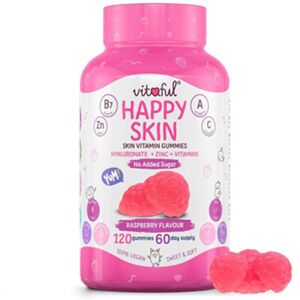 Vitaful Happy Skin vitamines pour la peau, 120 bonbons gelifies