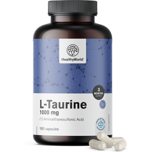 Healthy World L-taurine 1000 mg, 180 gélules