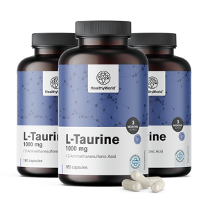 Healthy World L-taurine 1000 mg, 180 gélules