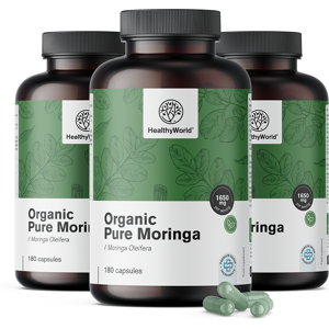 3x Moringa BIO 1650 mg, ensemble 540 gélules