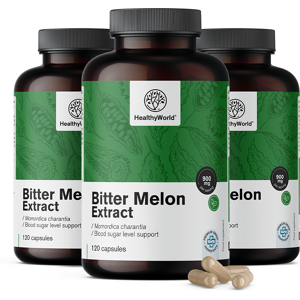 Healthy World 3x Melon amer 900 mg, ensemble 360 gelules