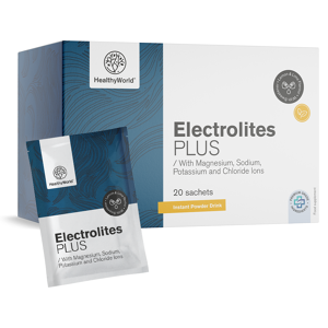 Healthy World Electrolytes - poudre pour la préparation de boissons, 20 sachets