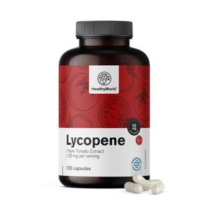 Healthy World Lycopene 10 mg - extrait de tomate, 120 gelules