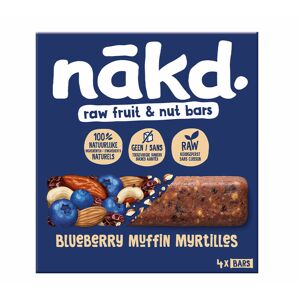 Nakd Boîte de 4 barres énergétiques muffin myrtille NAKD - 140.0000 - Publicité