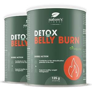 Nature's Finest Detox Belly Burn 1+1   Amincissant   Élimination des graisses abdominales tenaces   Détoxification   Chardon-Marie   Artichaut, Chlorella   250g - Publicité