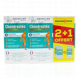 Granions Chondrosteo+ Articulations Lot De 3 Boîtes De 90 Comprimés - Publicité