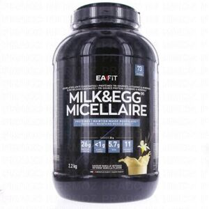 EAFIT Milk & Egg 95 micellaire saveur vanille pot de 2,2kg - Publicité