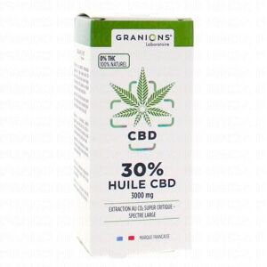 GRANIONS CBD - Huile de CBD 10ml 30% - 3000mg cbd