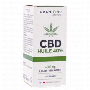 GRANIONS CBD - Huile de CBD 40% 10ml - Publicité