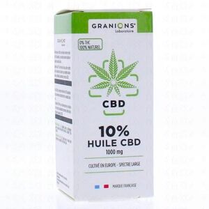 GRANIONS CBD - Huile de CBD 10ml 10% - 1000mg cbd