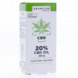 GRANIONS CBD - Huile de CBD 10ml 20% - 2000mg cbd