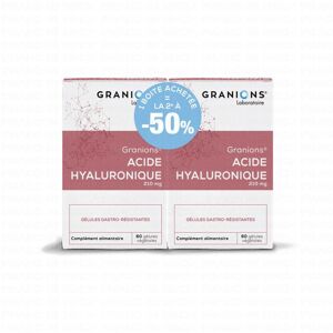 Granions Les Essentiels - Acide Hyaluronique Boite De 60 Gélules Lot De 2 Boîtes De 60 Gélules - Publicité