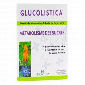 HOLISTICA glucolistica metabolisme des sucres x40 capsules