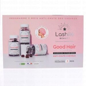 LASHILE BEAUTY Good Hair Women 3 x 60 gummies + 1 setrviette - Publicité