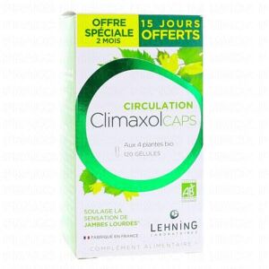 LEHNING Climaxol Caps - Circulation Et Jambes Lourdes bio x120 gelules