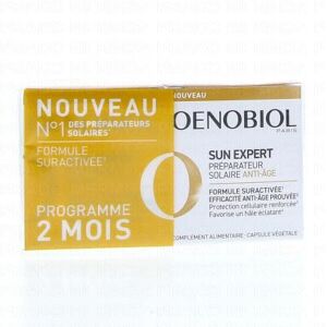 OENOBIOL Sun expert Préparateur solaire anti âge 2 x 30 capsules - Publicité