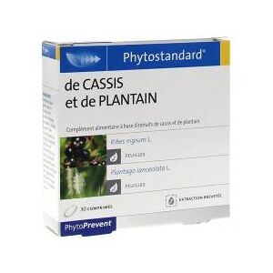 PILEJE PHYTOPREVENT Phytostandard cassis plantain boîte 30 comprimés - Publicité