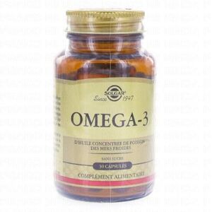 SOLGAR Omega-3 flacon de 30 capsules - Publicité