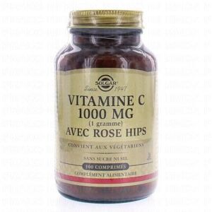 SOLGAR VItamine C 1000 avec rose hips x100 comprimes