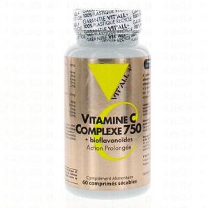 VITALL+ VIT'ALL+ Vitamine C Complexe 750 + bioflavonoïdes 60 comprimés - Publicité
