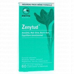 PHYTORESEARCH Zenytud Equilibre emotionnel/anxiete gelules vegetales x 60