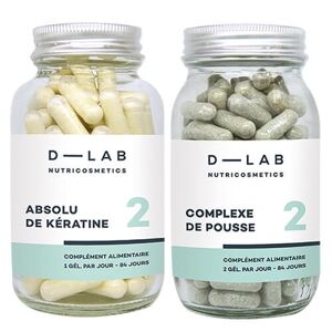 Complements Alimentaires Duo Nutrition Capillaire D-Lab Nutricosmetics 3 mois