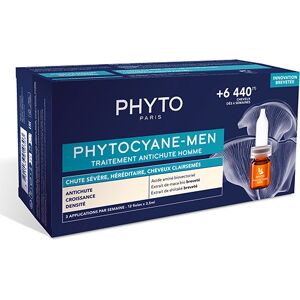 Traitement Anti-chute Homme Chute Progressive PHYTOCYANE MEN 12x3,5ml