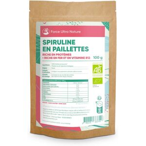 Spiruline en Paillettes BIO - Force Ultra Nature - Publicité