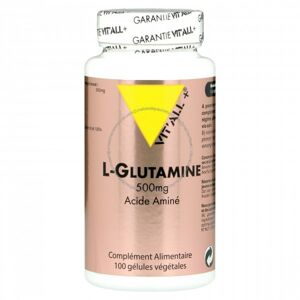 Vitall+ L-Glutamine Vitall+ : Conditionnement - 100 gélules végétales
