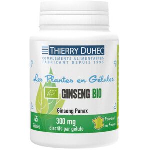 Thierry Duhec Ginseng panax BIO  : Conditionnement - 45 gélules