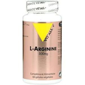 L-Arginine Vitall+ : Conditionnement - 60 gelules vegetales