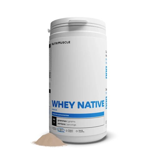 Whey Native - 85% de protéines par dose - Lait Français - Musculation et Fitness - Prise de Muscle - Assimilation rapide   - Nutrimuscle
