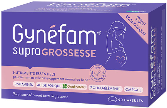 Gynéfam Supra Grossesse Boîte de 3 mois 90 capsules