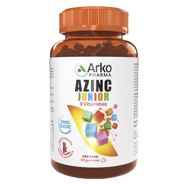 Arkopharma Azinc Junior Croissance pot de 60 gummies