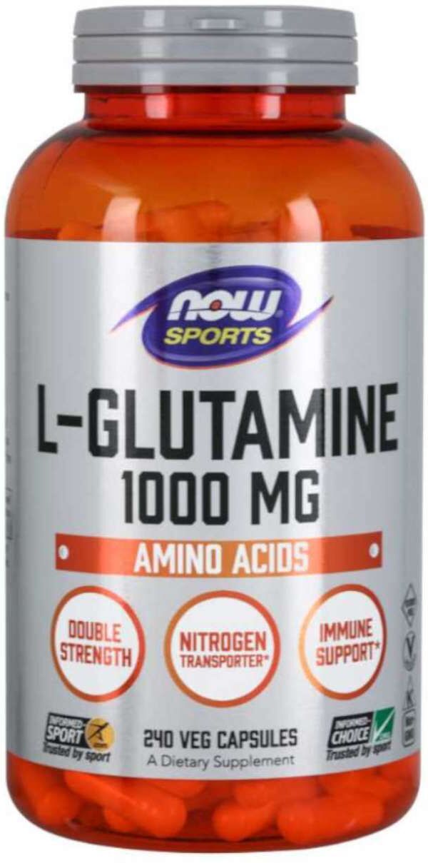 Now Foods L-glutamine 1000mg - 240 veg caps