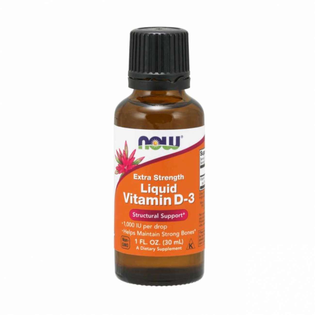 Now Foods Vitamine d3 liquide 1000ui - 30ml