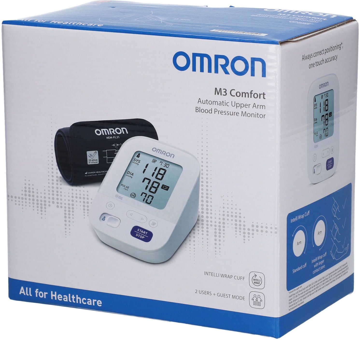 OMRON M3 Comfort pc(s) lecteur(s) de glycémie