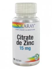 Solaray Citrate de Zinc 60 Capsules Végétales - Boîte 60 capsules